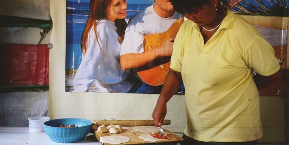 Teigtaschen mit Hammelfleisch